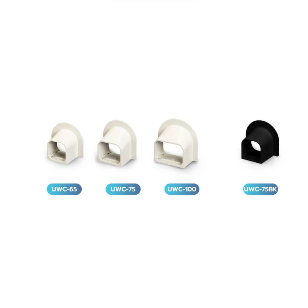 อุปกรณ์ฝาครอบเพดาน รางครอบท่อแอร์ UWC-75 (75 มม.) WALL CAP UPC UPVC DUCT LINER_2